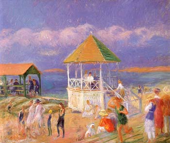 The Bandstand 1919 - William Glackens reproduction oil painting