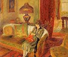 The Artist s Wife Knitting 1920 - William Glackens