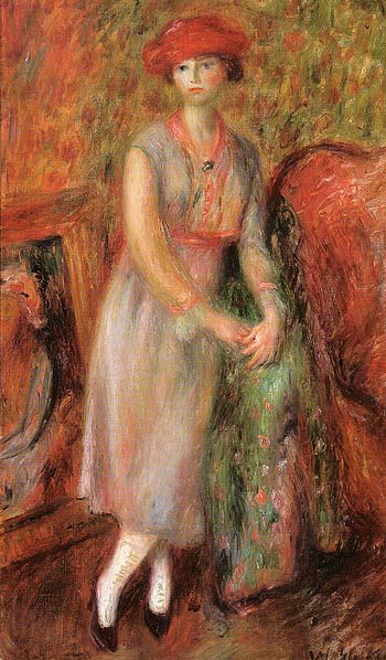 Stand Girl in White Spats 1915 - William Glackens reproduction oil painting