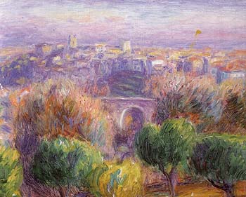 Town of Vence 1925 - William Glackens reproduction oil painting