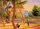 Bowlers La Ciotat 1930 - William Glackens reproduction oil painting