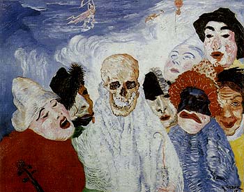 Death and the Masks 1897 - James Ensor reproduction oil painting