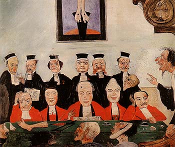 The Wise Judges 1891 - James Ensor reproduction oil painting