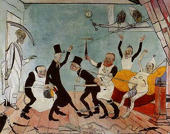 The Bad Doctors 1892 - James Ensor reproduction oil painting