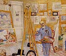 The Skeleton Painter 1896 - James Ensor reproduction oil painting