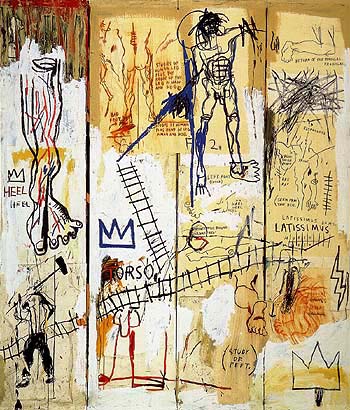 Leonardo da Vinci s Greatest Hits 1982 - Jean-Michel-Basquiat reproduction oil painting