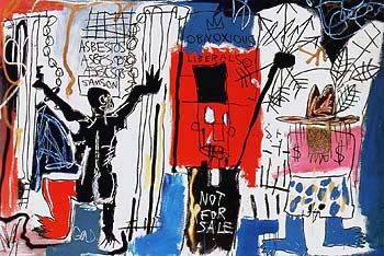 Obnoxious Liberals 1982 - Jean-Michel-Basquiat reproduction oil painting