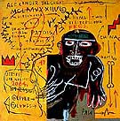 All Colored cast Part II 1982 - Jean-Michel-Basquiat reproduction oil painting