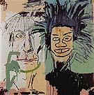 Dos Cabezas 1982 - Jean-Michel-Basquiat reproduction oil painting