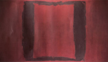 Seagram Mural Section 3 Black on Maroon - Mark Rothko reproduction oil painting