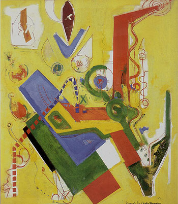 Yellow Predominance 1949 - Hans Hofmann reproduction oil painting