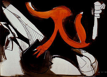 Fear 1946 - Hans Hofmann reproduction oil painting