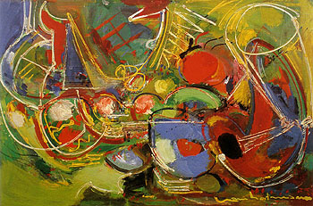 Abundance 1947 - Hans Hofmann reproduction oil painting