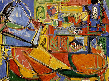 Still Life with Book - Hans Hofmann reproduction oil painting