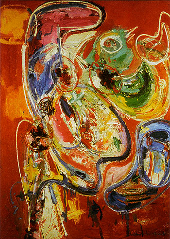 Bacchanale - Hans Hofmann reproduction oil painting