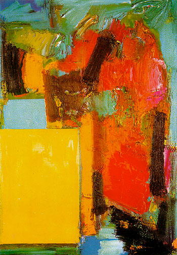 Smaragd Red and Germinating Yellow 1959 - Hans Hofmann reproduction oil painting