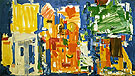 Studio No 2 in Blue 1954 - Hans Hofmann reproduction oil painting