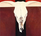 Cow's Skull on Red - Georgia O'Keeffe reproduction oil painting