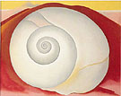 White Shell with Red - Georgia O'Keeffe