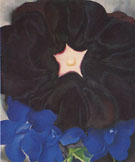 Black Flower and Blue Larkspur 1930 - Georgia O'Keeffe