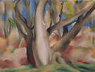 Trees at Glorieta New Mexico 1929 - Georgia O'Keeffe reproduction oil painting