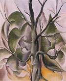 Gray Tree Lake George 1925 - Georgia O'Keeffe reproduction oil painting