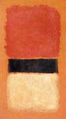 Black Stripe Orange Gold Black 1957 - Mark Rothko