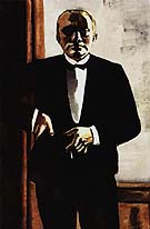 Self Portrait in Tuxedo - Max Beckmann