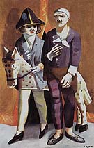 Carnival Double Portrait Max Beckmann and Quappi 1925 - Max Beckmann reproduction oil painting