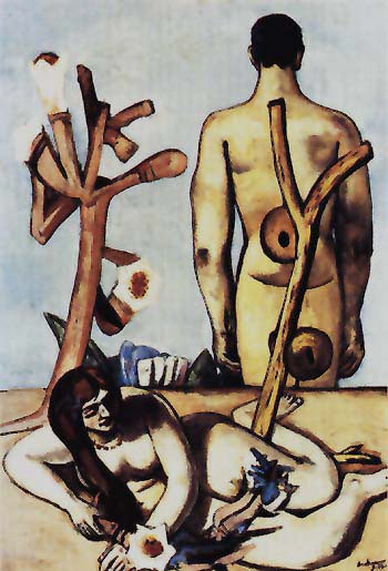 Man and Woman 1932 - Max Beckmann reproduction oil painting