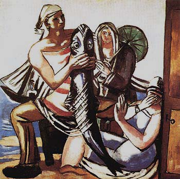 The Catfish 1929 - Max Beckmann reproduction oil painting