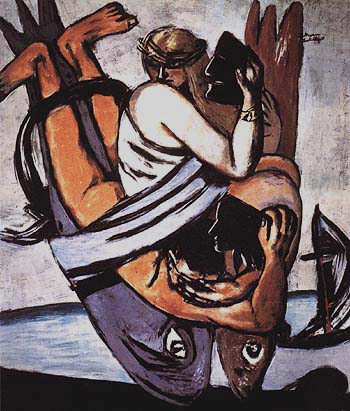 Journey on the Fish 1934 - Max Beckmann reproduction oil painting