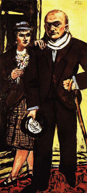 Double Portrait of Max and Quappi Beck Mann 1941 - Max Beckmann reproduction oil painting