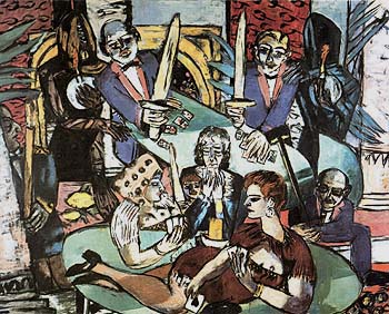 Dream of Monte Carlo - Max Beckmann reproduction oil painting