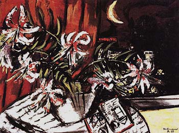 Turkish Lilies 1937 - Max Beckmann reproduction oil painting