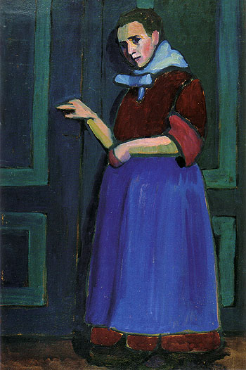 Fraulein Mathilde 1908 - Gabriele Munter reproduction oil painting