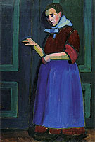 Fraulein Mathilde 1908 - Gabriele Munter reproduction oil painting