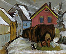 Chaff Wagons 1910 - Gabriele Munter reproduction oil painting