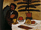 Man at a Table Kandinsky - Gabriele Munter reproduction oil painting