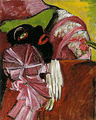 Black Mask With Pink 1912 - Gabriele Munter