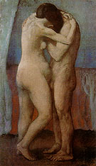 The Embrace 1903 - Pablo Picasso reproduction oil painting