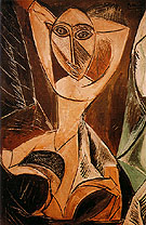 Nude with Raised Arms - Pablo Picasso reproduction oil painting