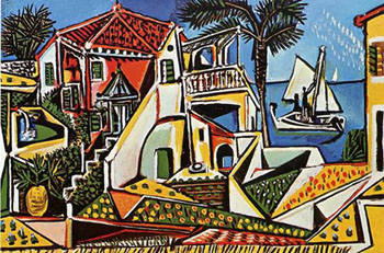 Mediterranean Landscape 1952 - Pablo Picasso reproduction oil painting