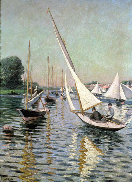 Regatta at Argenteuil 1893 - Gustave Caillebotte reproduction oil painting