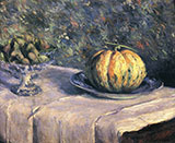 Melon and Bowl of Figs c1880 - Gustave Caillebotte