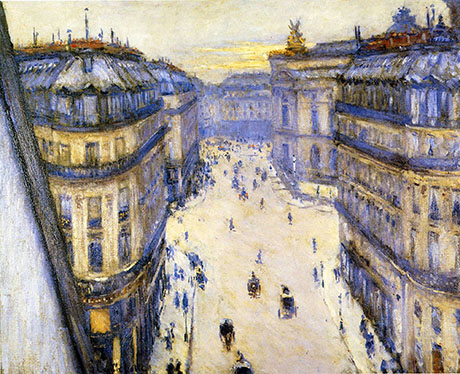 Rue Halevy Seen from Sixth Floor 1878 - Gustave Caillebotte reproduction oil painting