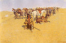 An Old Time Plains Fight 1904 - Frederic Remington reproduction oil painting