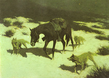 The Last March 1906 - Frederic Remington reproduction oil painting
