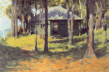 Studio at Ingleneuk 1907 - Frederic Remington reproduction oil painting