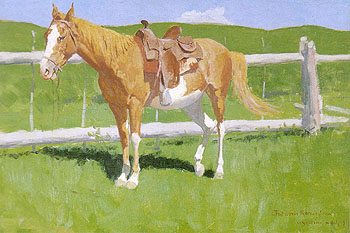 Sorrel Horse Study 1899 - Frederic Remington reproduction oil painting